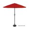 Nature Spring Patio Umbrella, Outdoor Shade with Easy Crank for Table, Deck, Balcony, Porch, Backyard, 9-foot (Red) 884172QXN - alternate 2